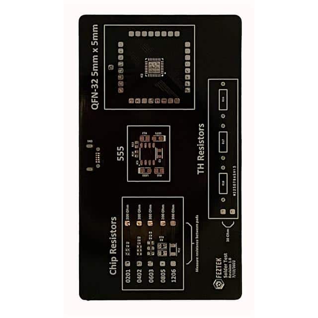 FZSTB001 SOLDER TEST BOARD, KIT, SMD, TH