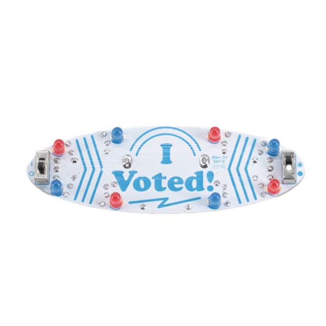 IVT-0001 I VOTED BLINKY BADGE SOLDER KIT