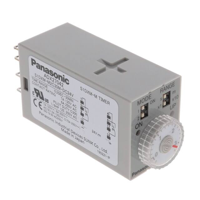 S1DXM-M2C30M-DC24V RELAY TIME DELAY 30MIN 7A 250V