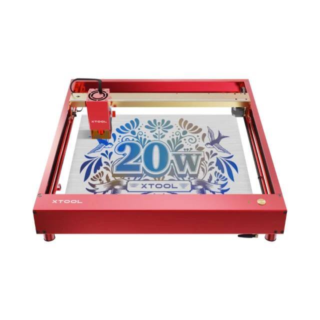 xTool D1 Pro 20W Laser Cutter Engraver Red 20W-400mm/s-0.08*0.10mm