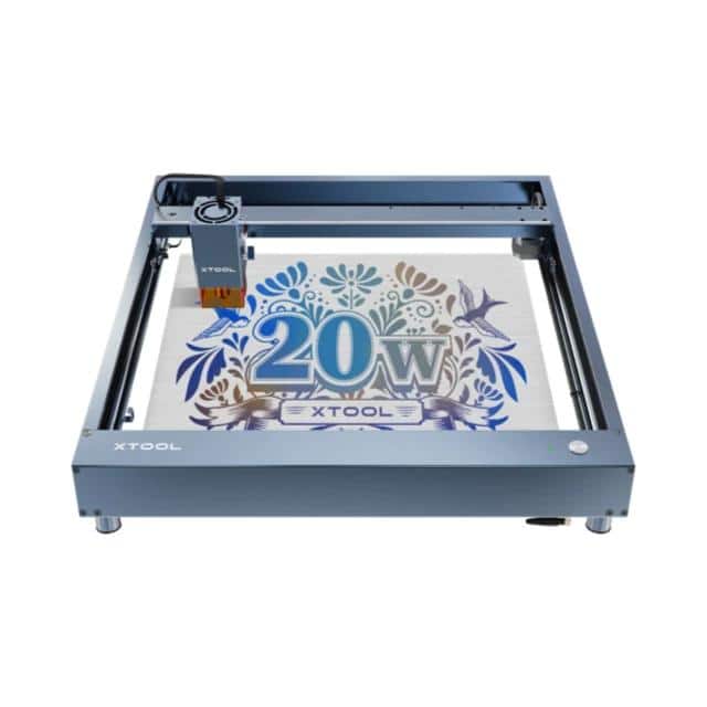 xTool D1 Pro 20W Laser Cutter Engraver Grey 20W-400mm/s-0.08*0.10mm