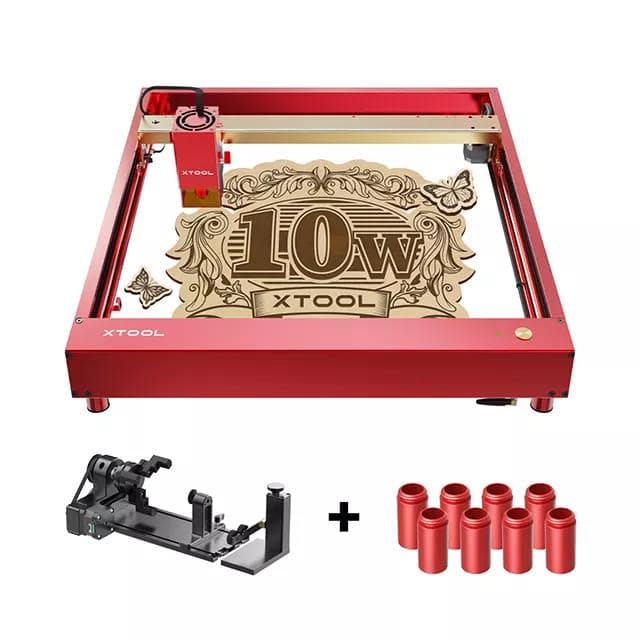 D1 Pro 10W-RA2 Pro Laser Engraver Red xTool-10W-400mm/s-0.08*0.06mm