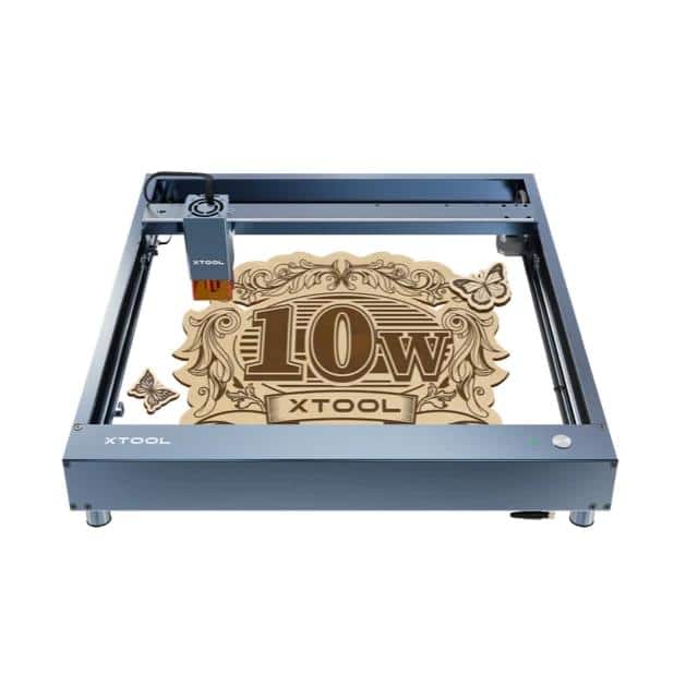 xTool D1 Pro 10W Laser Cutter Engraver Grey 10W-400mm/s-0.08*0.06mm