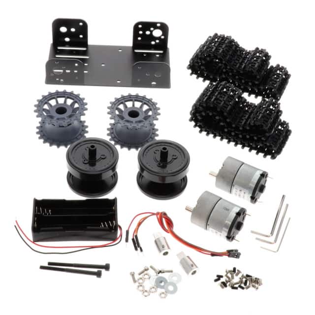 ROB0153 BLACK GLADIATOR-TRACKED CHASSIS