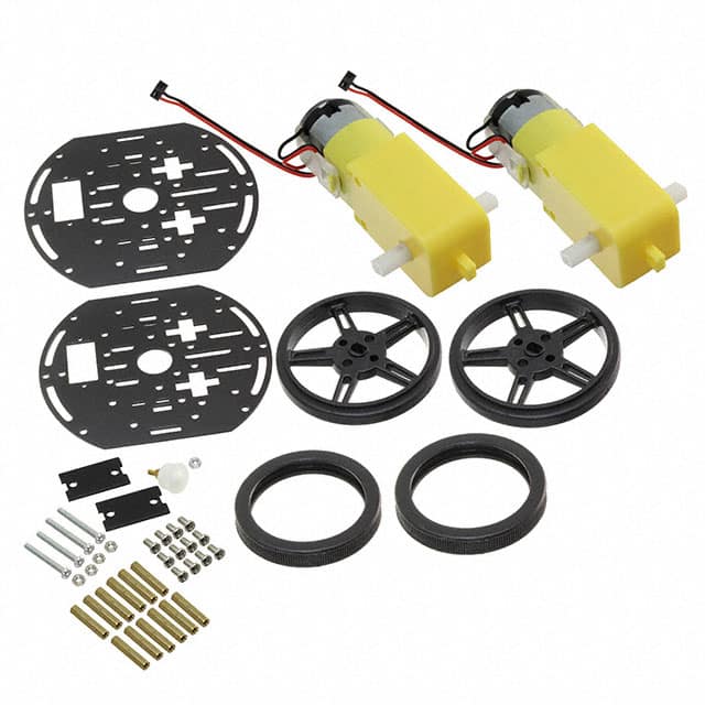 3244 MINI 3-LAYER ROUND ROBOT CHASSIS