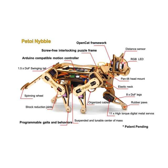 PTN01BA Petoi Robot Cat Nybble Base Kit