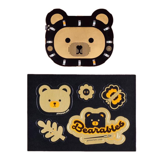 PIM315 BEARABLES BEAR LED BADGE