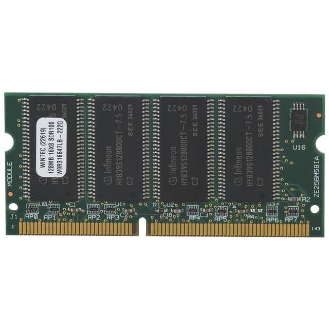 W9R316647LB-222 MODULE SDRAM 128MB 144SODIMM