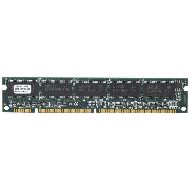 W9Q308727KD-222 MODULE SDRAM 64MB 100MHZ 168DIMM