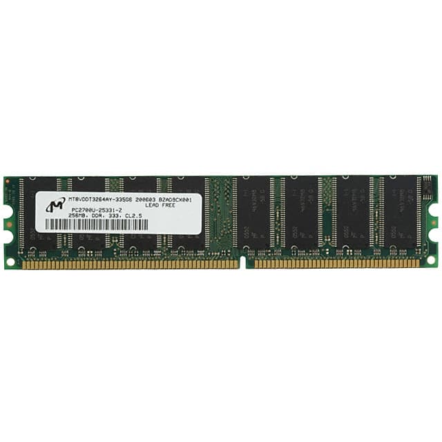 MT8VDDT3264AY-335G6 MODULE DDR SDRAM 256MB 184UDIMM