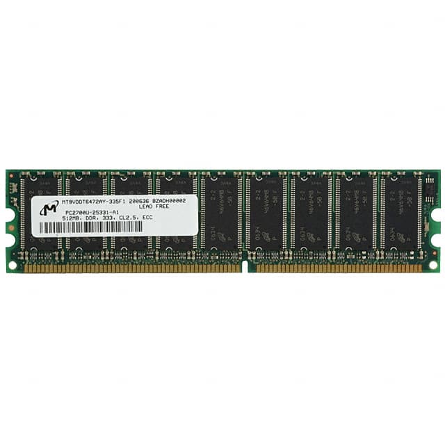 MT9VDDT6472AY-335F1 MODULE DDR SDRAM 512MB 184UDIMM