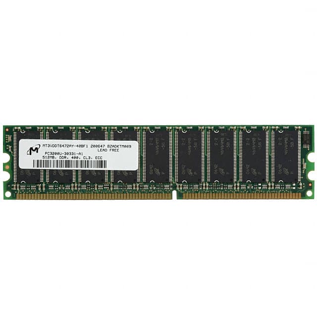 MT9VDDT6472AY-40BF1 MODULE DDR SDRAM 512MB 184UDIMM