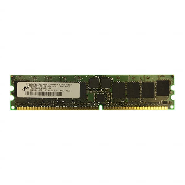 MT9VDDF6472Y-335F1 MODULE DDR SDRAM 512MB 184RDIMM