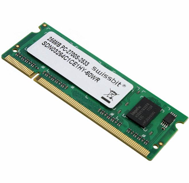SDN03264C1CE1HY-60WR MODULE DDR SDRAM 256MB 200SODIMM
