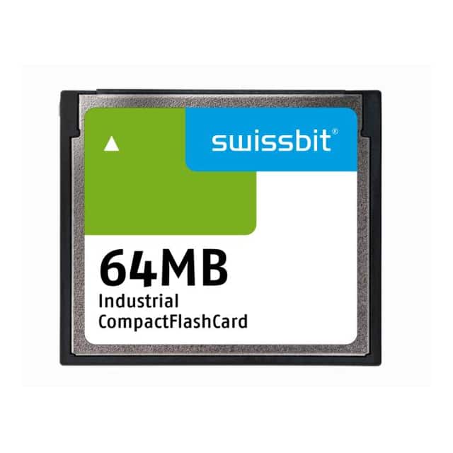 SFCF0064H1BK1WI-C-MS-513-STD INDUSTRIAL COMPACT FLASH CARD, C