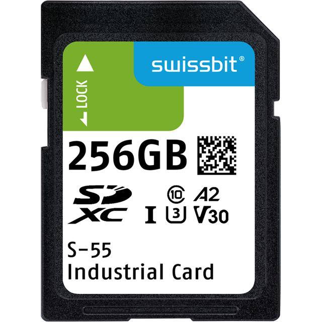 SFSD256GL1AM1MT-I-7G-211-STD INDUSTRIAL SD CARD, S-55, 256 GB