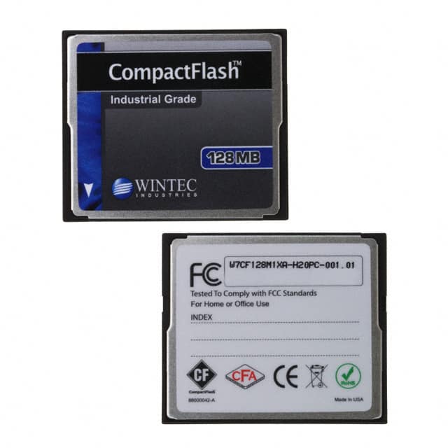 W7CF128M1XA-H20PC-001.01 MEM CARD COMPACTFLASH 128MB SLC