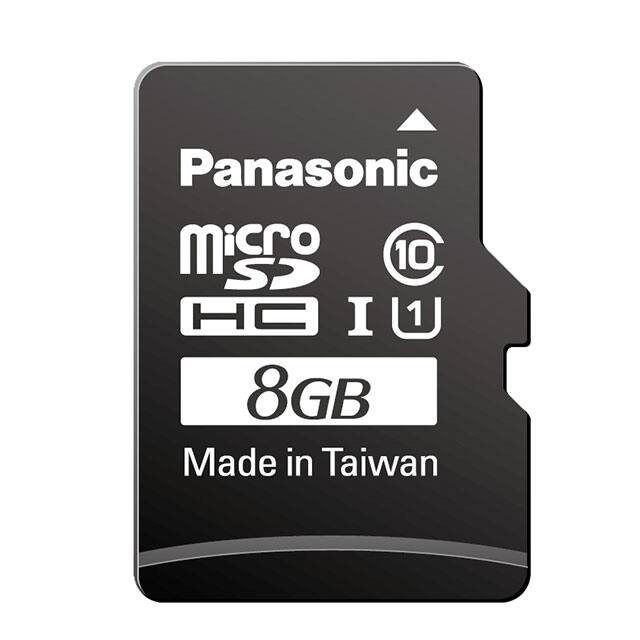 RP-SMGA08DA1 MEM CARD MICROSDHC 8GB CLS10 MLC