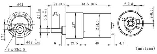 ROB-12190 GEARMOTOR 6 RPM 12V