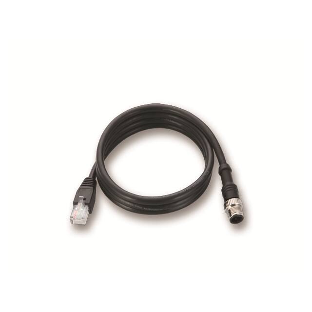 CBL-M12D(MM4P)/RJ45-100 IP67 1-METER M12-TO-RJ45 CAT-5E UTP E