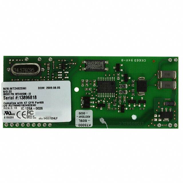 MT2492SMI-22 MODEM V.22BIS SERIAL DATA 5V
