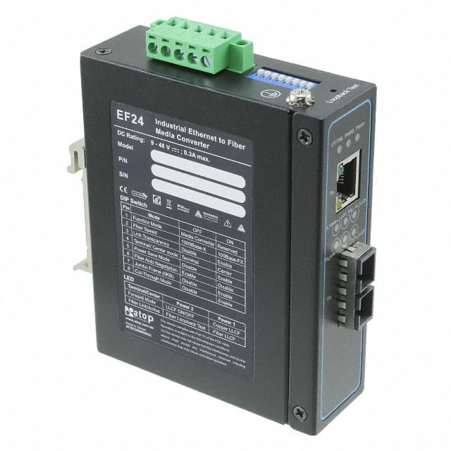 EF24-1G-1FS-SC-10 INDUSTRIAL GIGABIT ETHERNET-TO-F