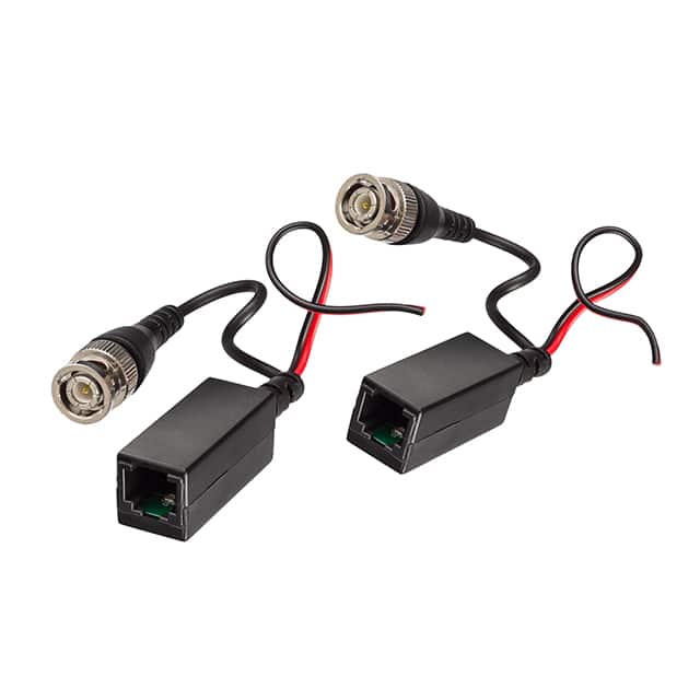 BLN-PVRJ452 CCTV BALUN, BNC MALE W/PWR LEAD