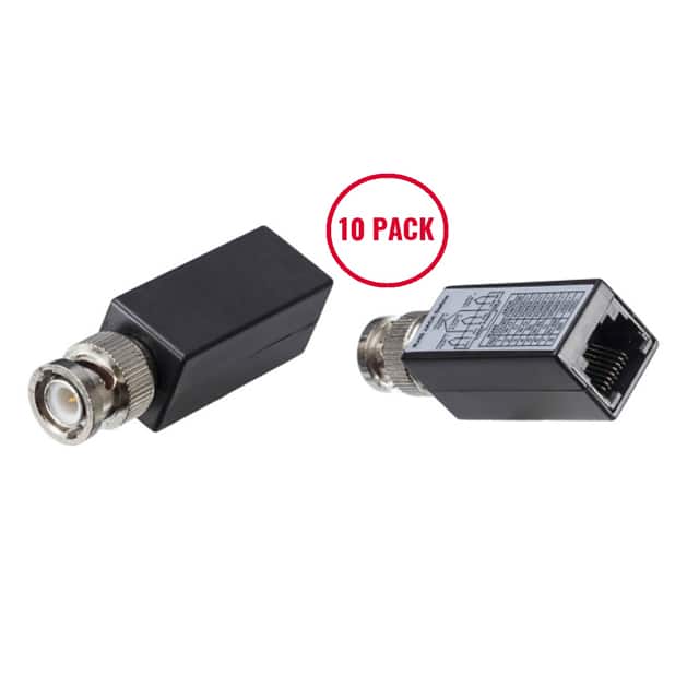 BLN-RJ45-10PK CCTV BALUN BNC MALE TO  RJ45 FEM
