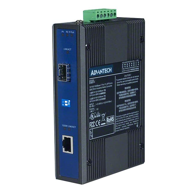 EKI-2741F-AE MEDIA CONVERTER GBE-SFP FIBER