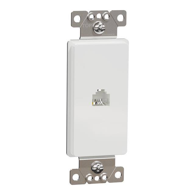 SQR87T01WH TEL RJ11 4P4C STRAP WH