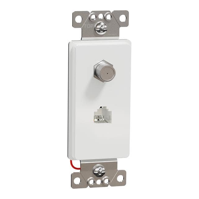 SQR87CT1WH CATV/TEL F/RJ11 4P4C STRAP WH