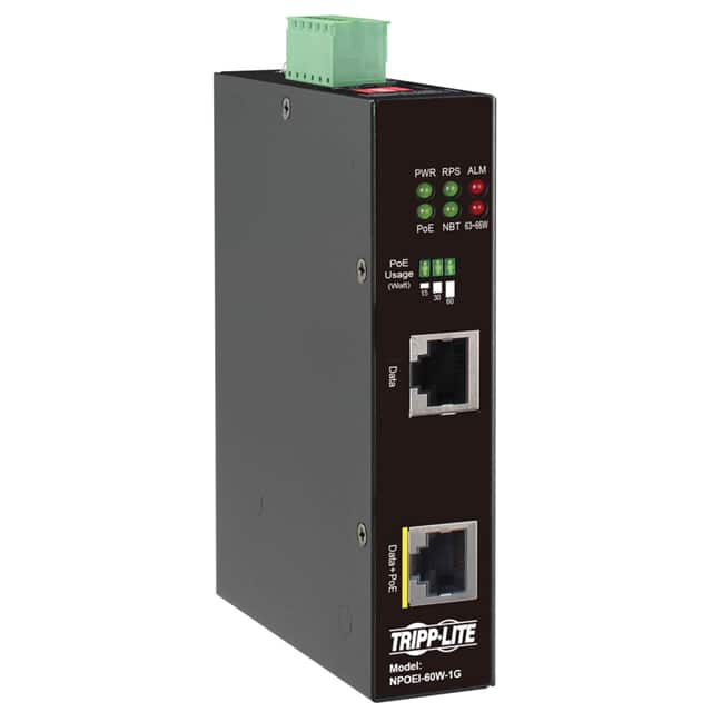 NPOEI-60W-1G INDUSTRIAL GIGABIT ETHERNET POE
