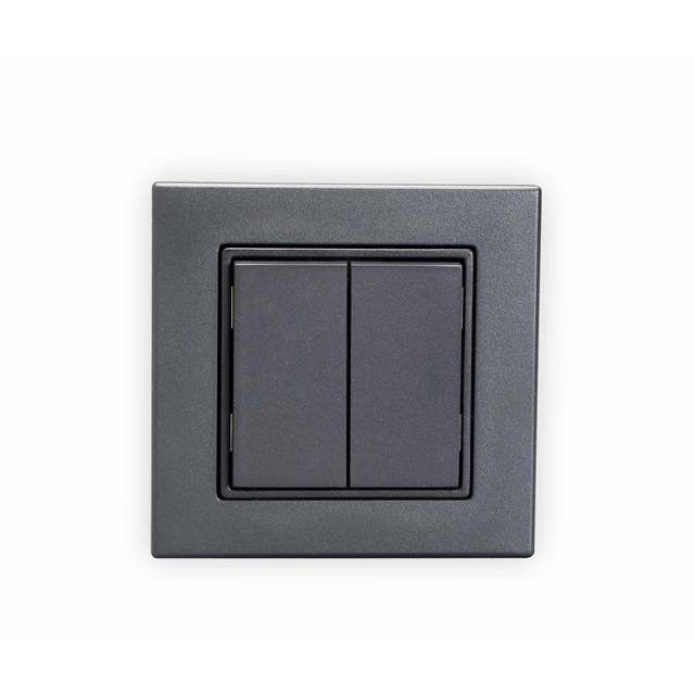 ZBT-S2EBK DUAL EURO WIRELESS SW ZIGBEE BLK