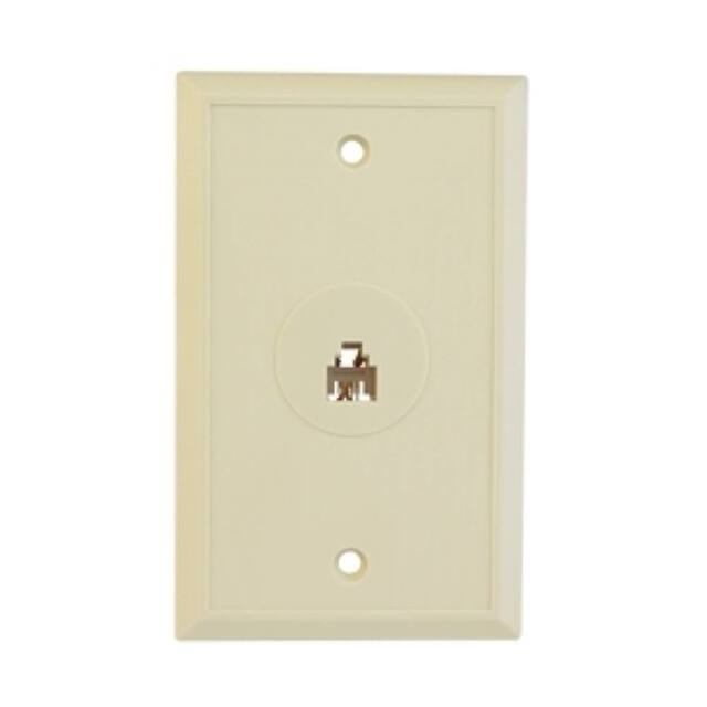 DGA6309 Wall Plate(1 x RJ11) (Ivory)