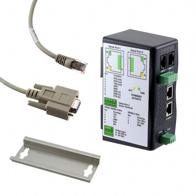 XSDR22000-01 ETHERNET TO SERIAL 2 PORT INDUST