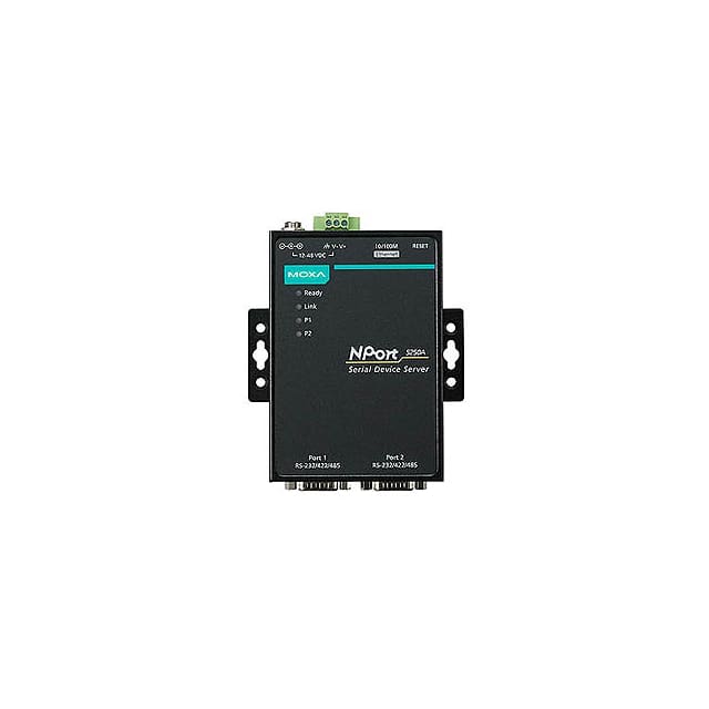 NPORT 5250A 2 PORT DEVICE SERVER, 10/100M ET