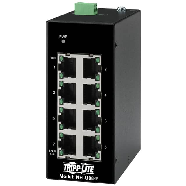 NFI-U08-2 8-PORT UNMANAGED INDUSTRIAL ETHE