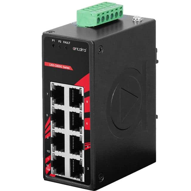 LNX-C800G-T 8-PORT INDUSTRIAL COMPACT GIGABI