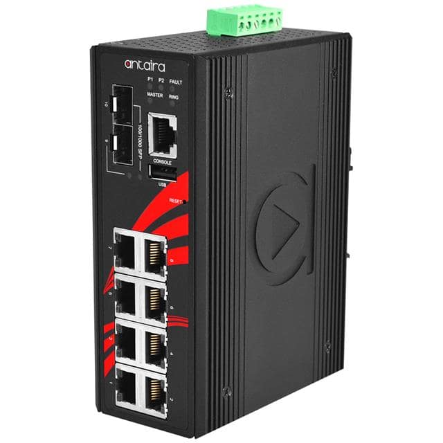 LMX-1002G-SFP-T 10-PORT INDUSTRIAL GIGABIT LIGHT