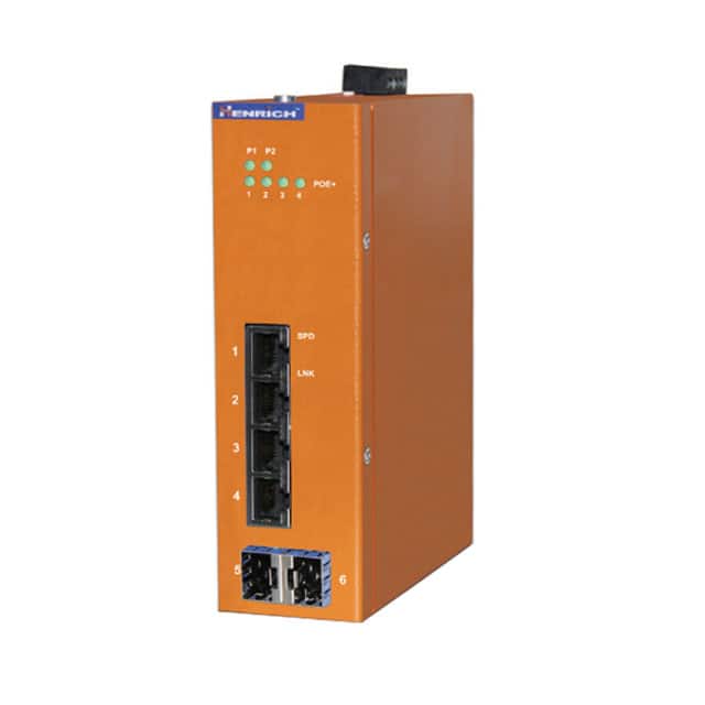 HES6G-4E-2SFP-VL NETWORK SWITCH-UNMANAGED 6 PORT