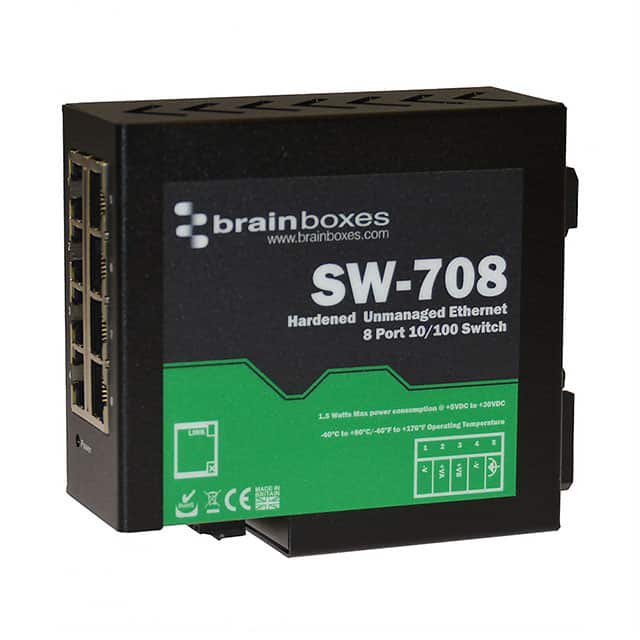 SW-708 HARDENED INDUSTRIAL ETHERNET 8 P