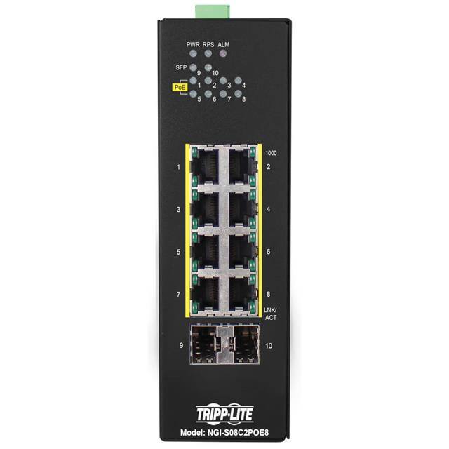 NGI-S08C2POE8 8-PORT LITE MANAGED INDUSTRIAL G