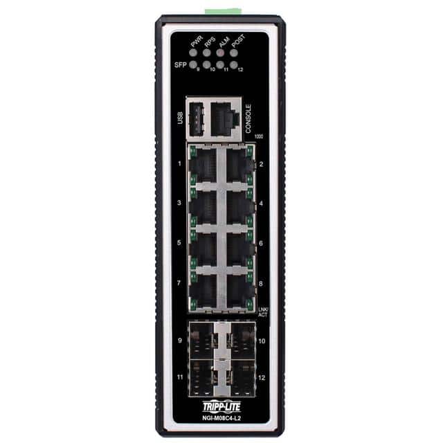 NGI-M08C4-L2 8-PORT MANAGED INDUSTRIAL GIGABI