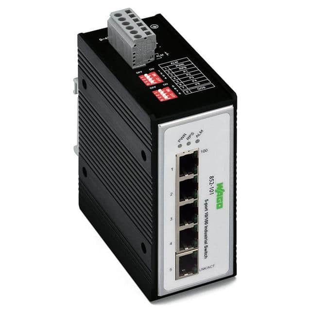 852-101 INDUSTRIAL-SWITCH; 5-PORT 100BAS