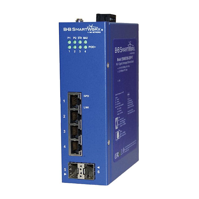 BB-ESWGP206-2SFP-T NETWORK SWITCH-UNMANAGED 6 PORT