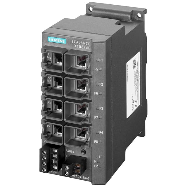 6GK51080PA002AA3 SCALANCE X108POE UNMANAGED IE SW
