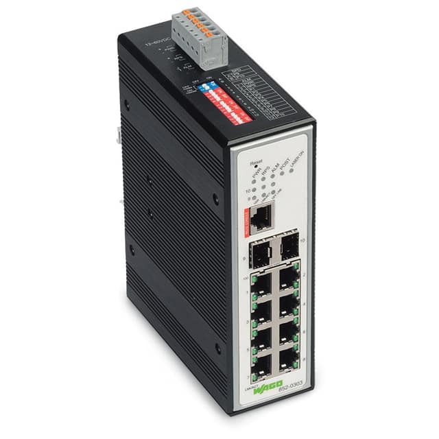 852-303 INDUSTRIAL-MANAGED-SWITCH; 8-POR