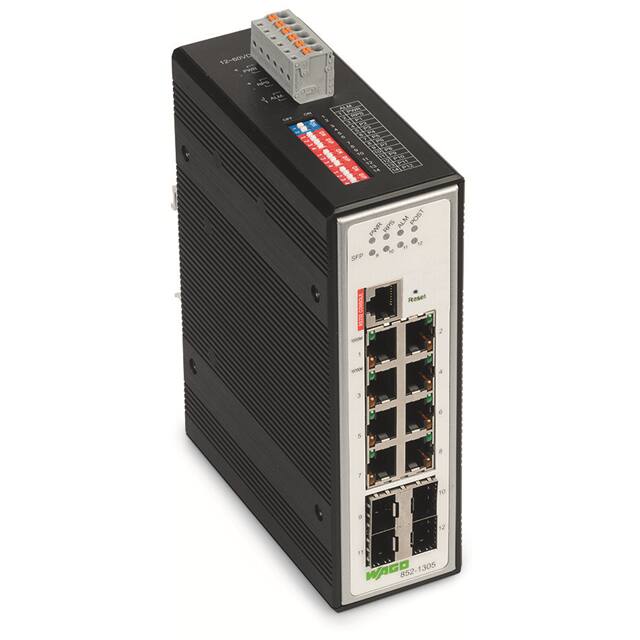852-1305 INDUSTRIAL-MANAGED-SWITCH; 8-POR