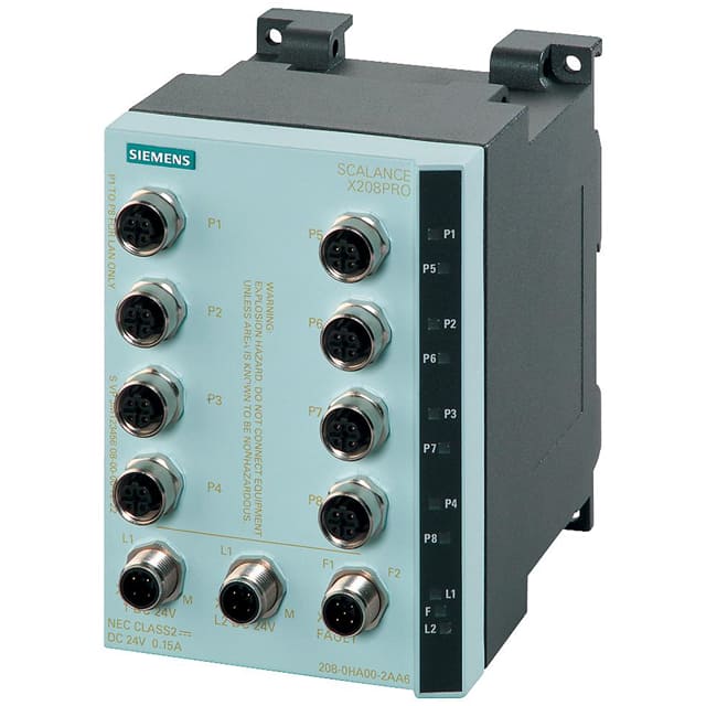 6GK52080HA102AA6 SIMATIC NET,SCALANCE X208PRO,IP6
