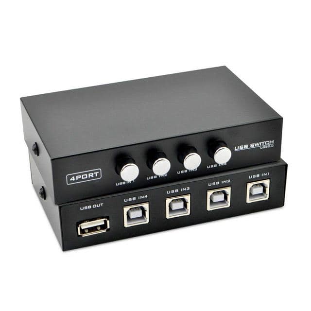 SANOXY-4PORT-USB-SWTCH The 4-Way USB Manual Switch